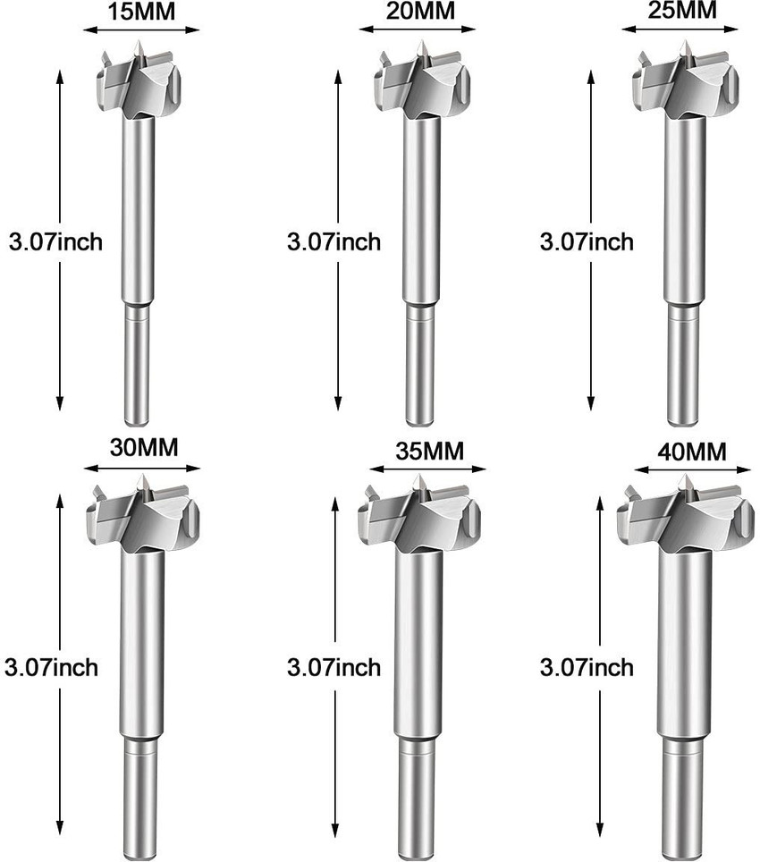 SHAFIRE 15 40mm Drill Bit Sets for Drill Machine Wood Hole Saw