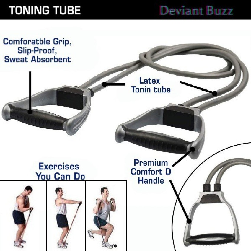 Deviant Buzz Double Toning Tube Exercise Band for Stretching Resistance  Tube - Buy Deviant Buzz Double Toning Tube Exercise Band for Stretching  Resistance Tube Online at Best Prices in India - Fitness