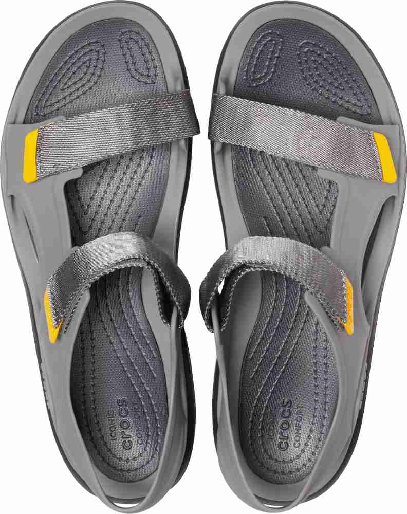 Crocs gray store croslite floater sandals