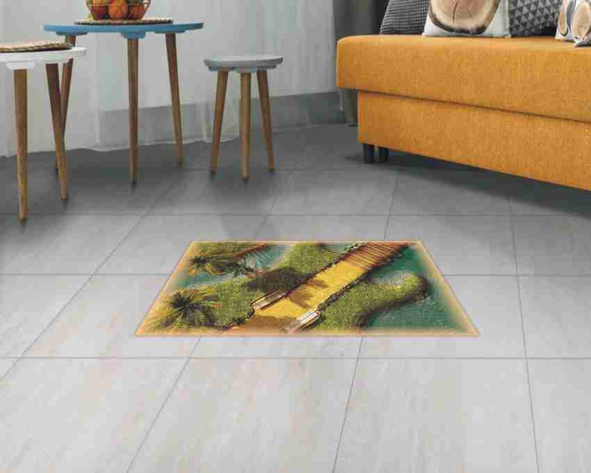 Self adhesive store floor mats