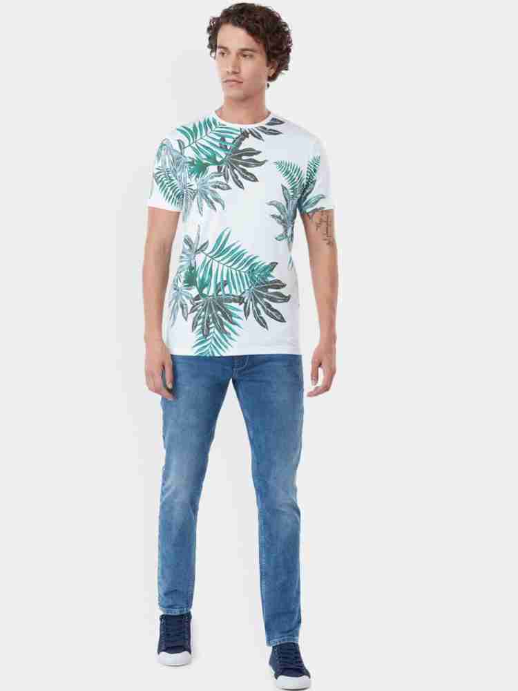 Pepe Jeans Printed Men Round Neck White T Shirt Buy Pepe Jeans