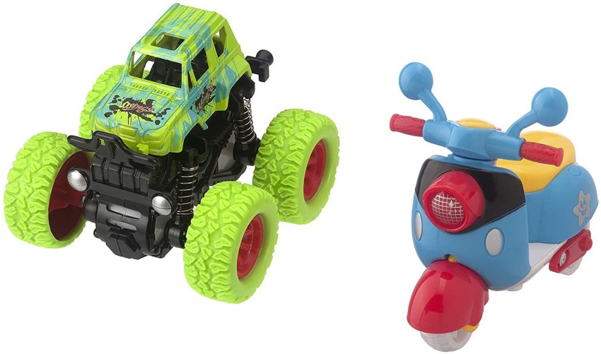 Monster Trucks Toys For Boys - Friction Powered Mini Push And Go Car Truck  Playset For Boys Girls Toddler Aged 3 4 5 Year Old Gifts For Kids Birthday