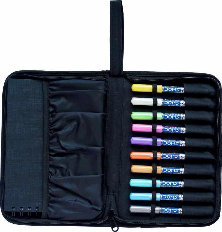 DOMS Metallic Marker Pens 10 Pcs Pack - DOMS