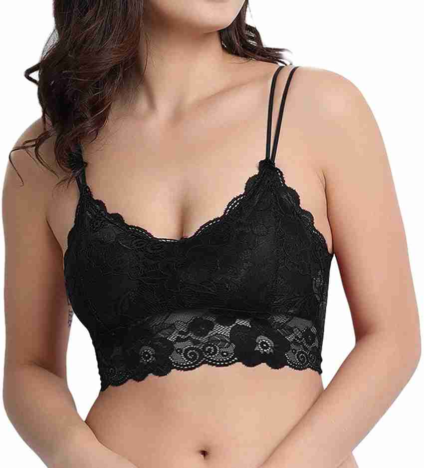 Lace Trim Padded Bralette – Roots & Wings Farmhouse Boutique