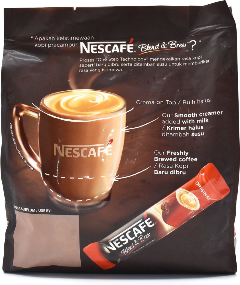 NESCAFE 3 in 1 Aromatic & Balanced Original Instant Coffee 30 sticks (1  pack)