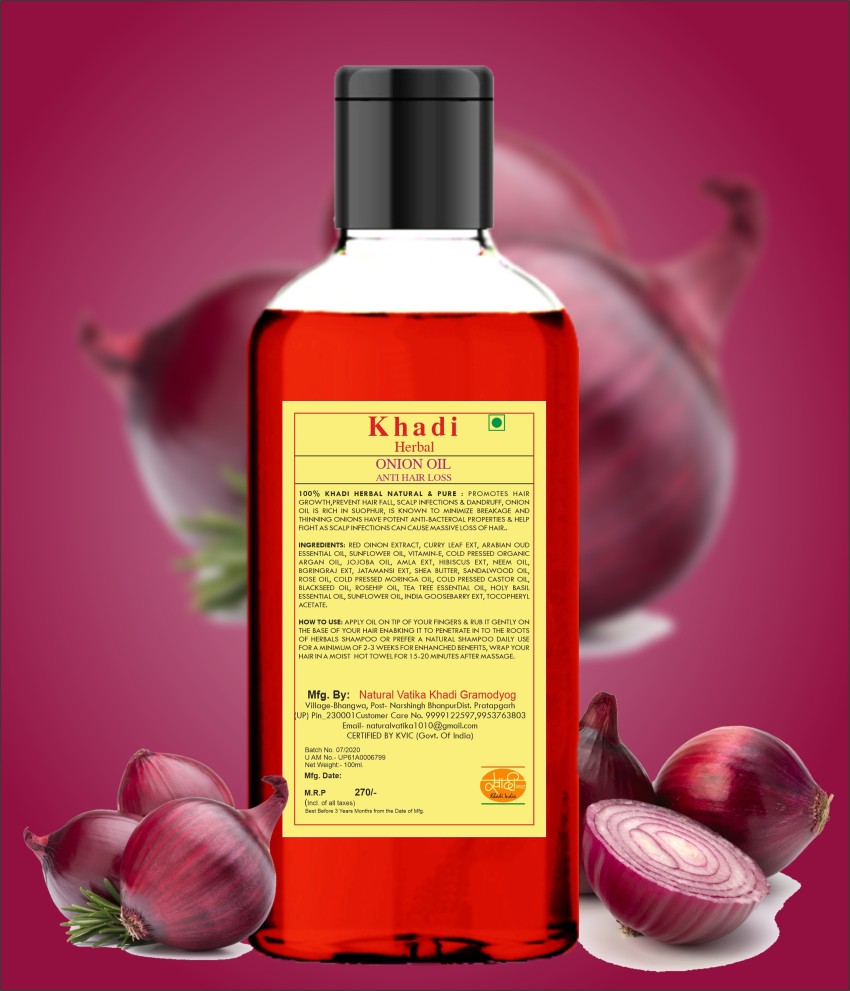 Buy Herbal Hair Oil, Khadi Amla Bhringraj Oil 100% Pure & Natural Nourishes  Hair Roots (Shiny Hair) (200 ml) Pack of 2 Online at Best Prices in India -  JioMart.