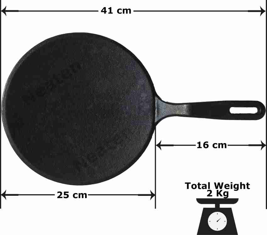  DYNAMIC COOKWARES Cast Iron Dosa Tawa 11 Inch, 28CM: Home &  Kitchen