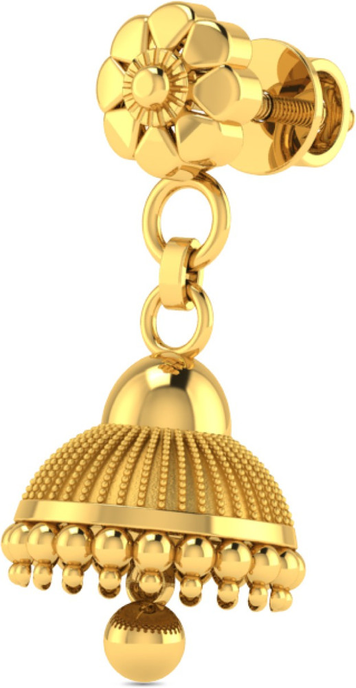 LORDS JEWELS Yellow Gold 22kt Jhumki Earring Lumineux Uno 22kt