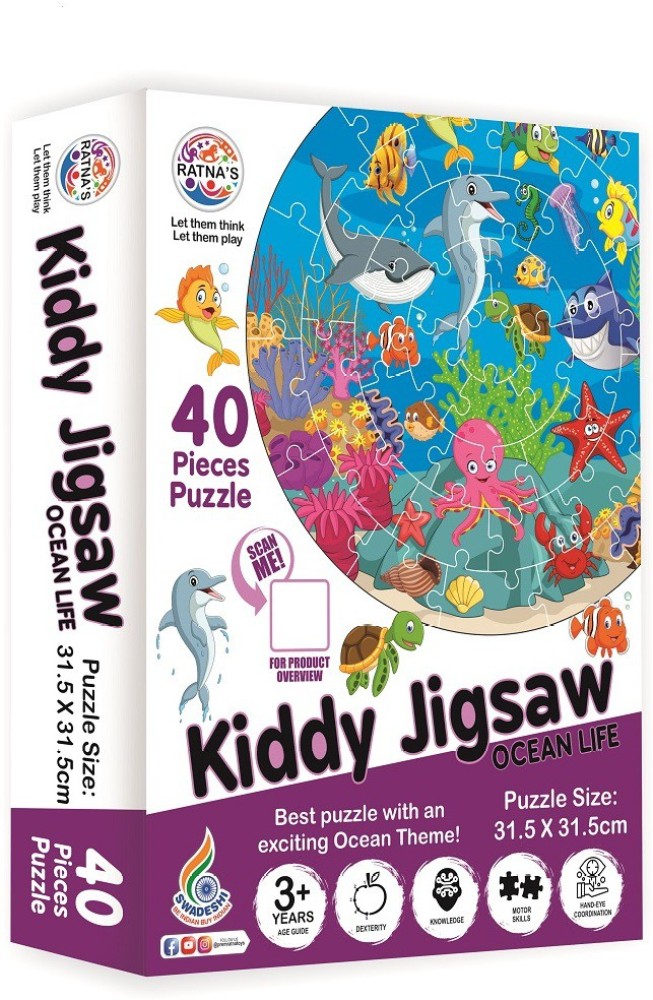 Buy SPARTAN KIDS Ocean Jigsaw Puzzle for Kids of Age 3-5 Years, Set of 4-96  Puzzle Pcs Online at Best Prices in India - JioMart.