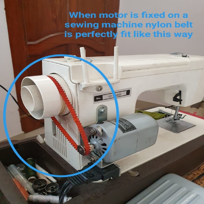 Sewing Machine Belt for Domestic Sewing Machine Motor Universal (Black) -  2pcs Parts