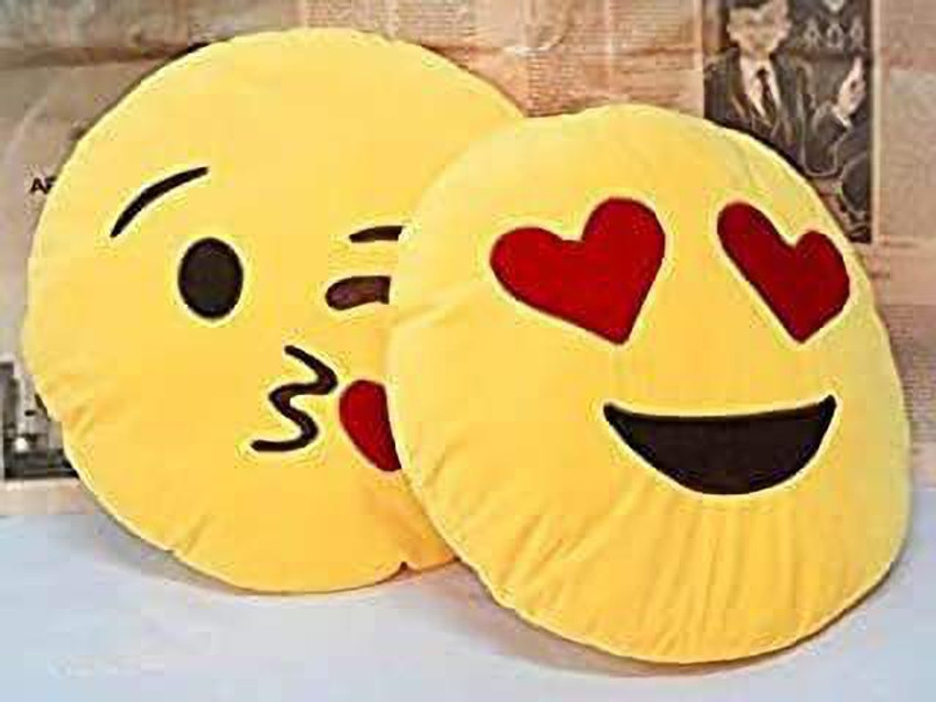 Yellow Star Emoji Plush Pillow Cushion in Yellow Colour Best Gift