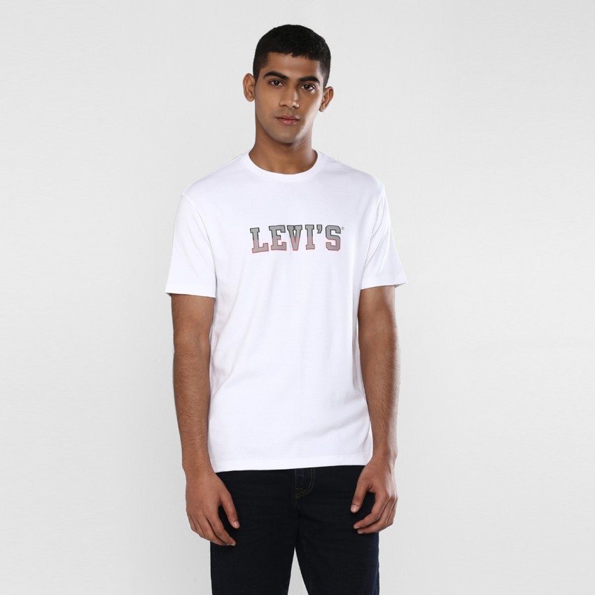 LEVI'S Graphic Print Men Round Neck White T-Shirt - Buy LEVI'S Graphic  Print Men Round Neck White T-Shirt Online at Best Prices in India