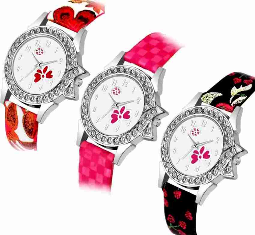 Trendy ladies leather top watch flipkart