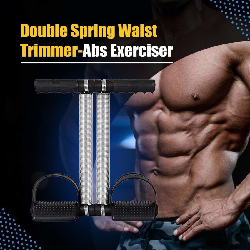 VACULACE Double Spring Tummy Trimmer Combo with Sweat Belt & Toning Tube  Resistance Band Abdominal Gym Accessories Fat Buster Exerciser Abs Workout  Equipment for Men & Women Fitness Accessory Kit Kit 