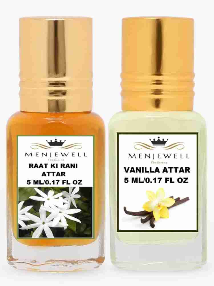 Menjewell Combo Pack Of 2PCs Attar Raat Ki Rani 5ML Vanilla 5ML