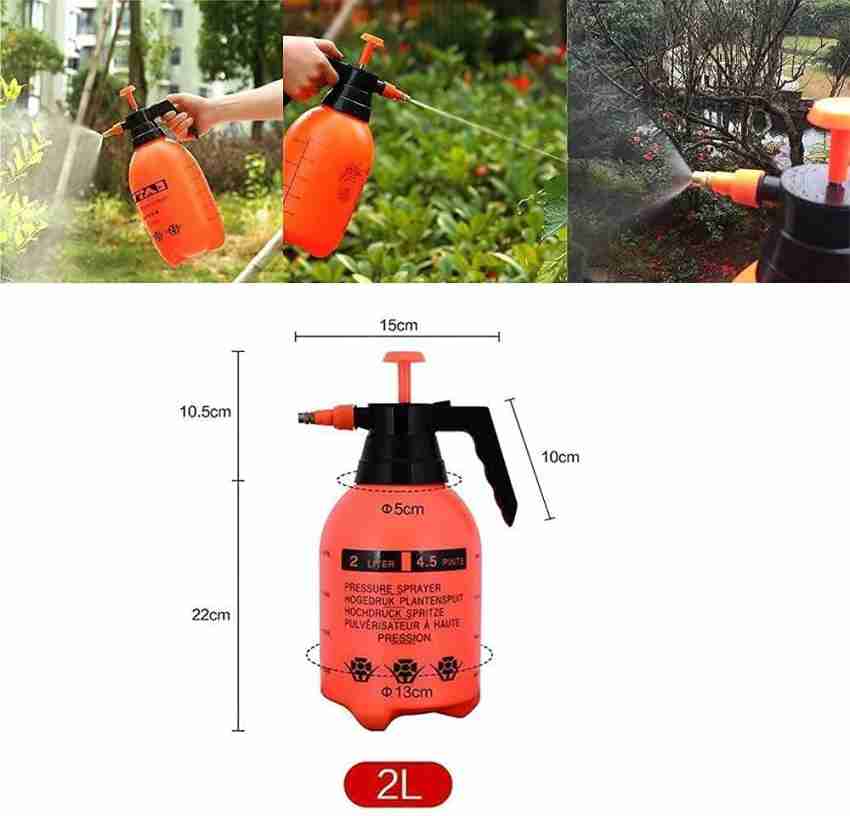 1pc Car Washing Foam Spray Bottle, 2l Pressurized Watering Can,  Multifunctional Garden Sprayer For Household Car Wash And Gardening