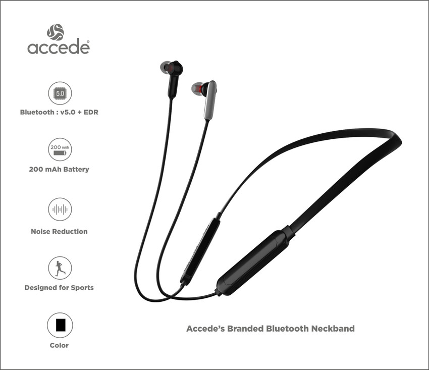 Accede Tune Up Portable Painless Wireless Neckband Bluetooth