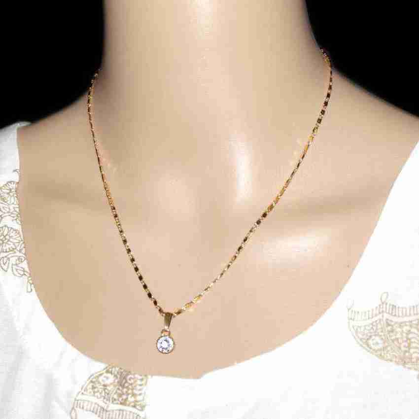 Jewel WORLD A LETTER ALPHABETICAL NAME JEWELLERY MANGALSUTRA Alloy