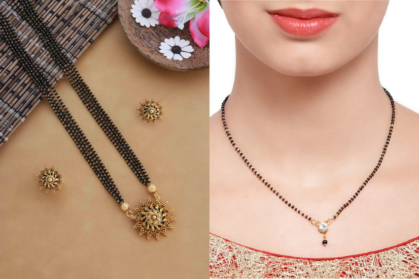Long mangalsutra designs online gold latest 2019