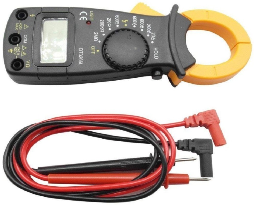 Digital Multimeter Tester AC DC Volt Amp Clamp Meter Auto Range LCD  Handheld 