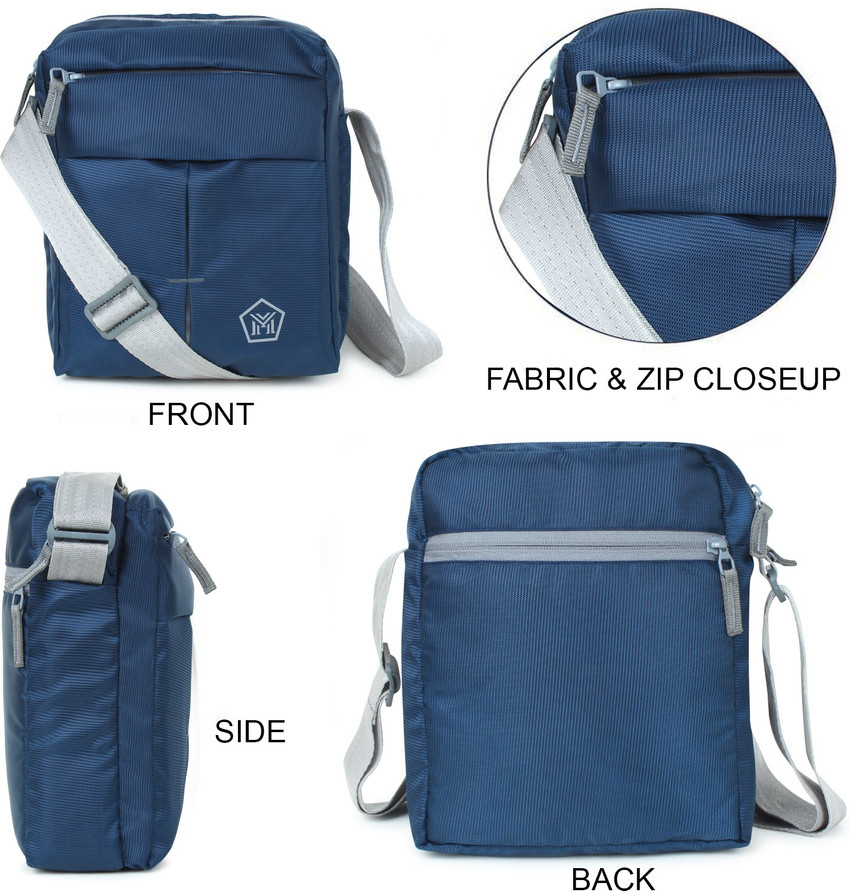 MAXISTORE Blue Sling Bag Side Bag For Boys Girls Money Bag Valuable item Bag Document Bag Blue Price in India Flipkart