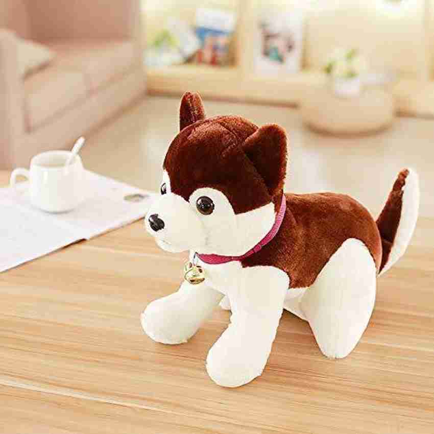 Brown husky stuffed animal top