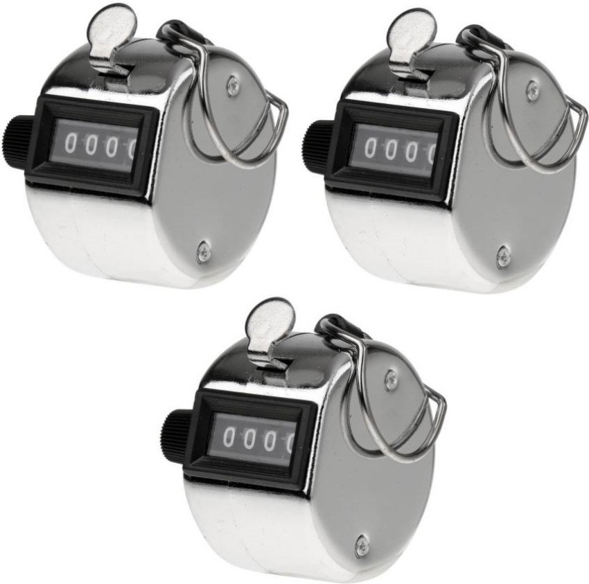 Mini Hand held metal 4 Digits Number Tally Counter Clicker Golf