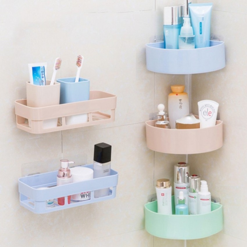  SHOPOGENIX Multipurpose Kitchen Bathroom Corner Shelf