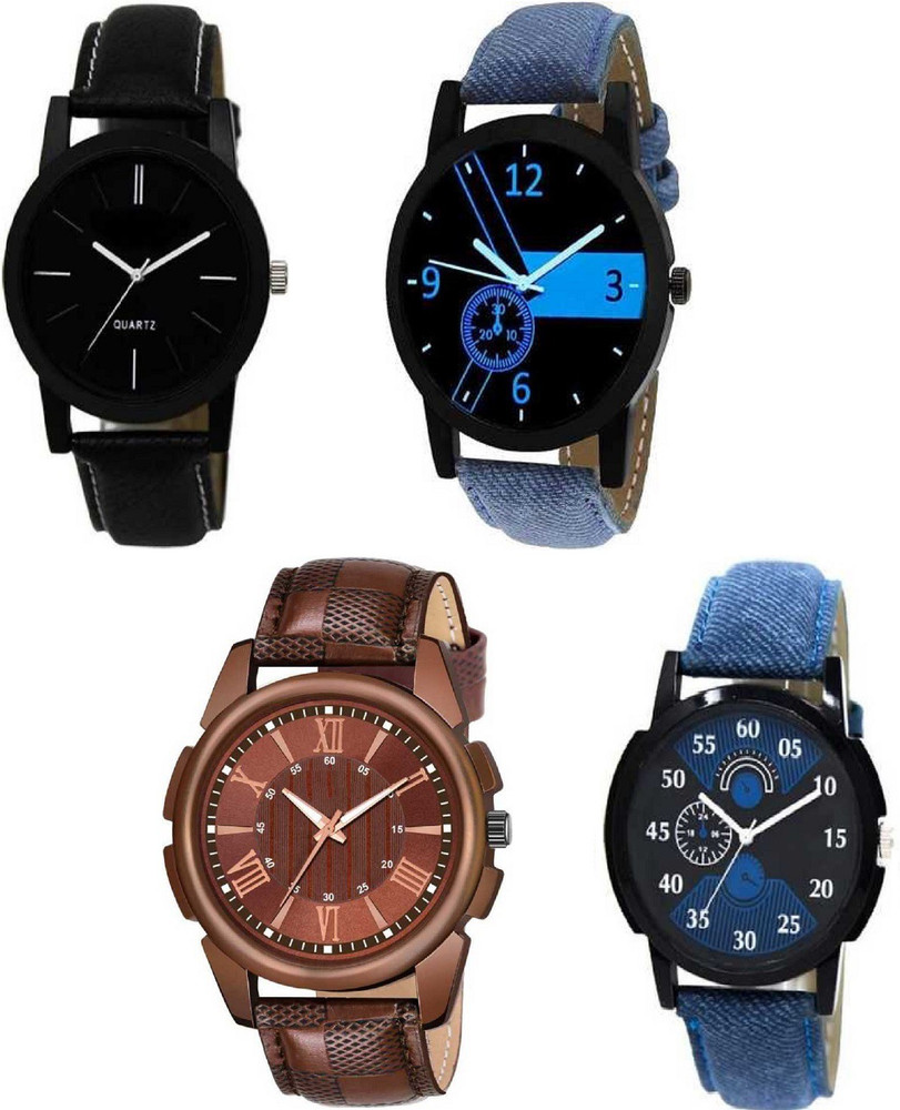 Boys leather strap watch sales