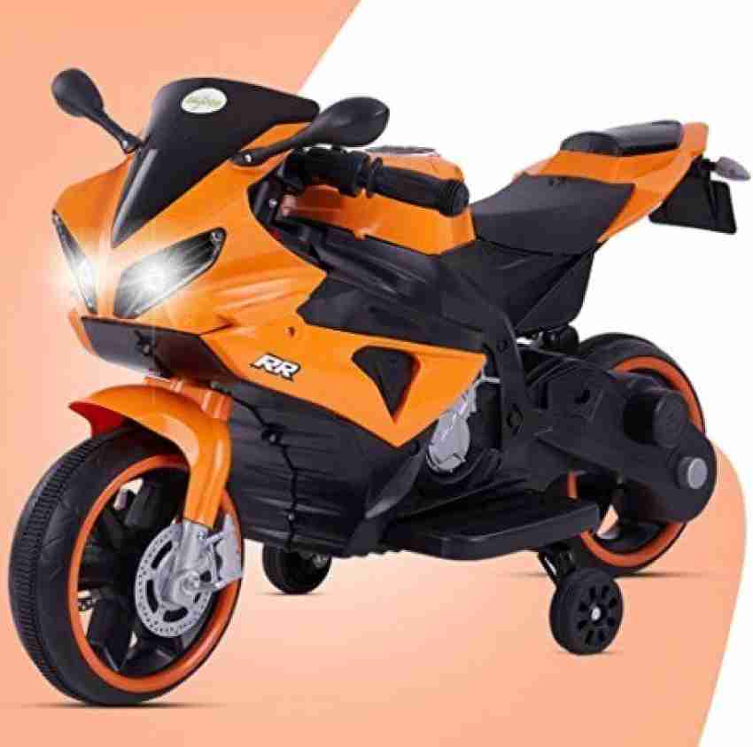 oh baby by flipkart kids 8798 DUAL BATTERY BIKE RIDE ON WHEEL FULL OF LED LIGHT Bike Battery Operated Ride On