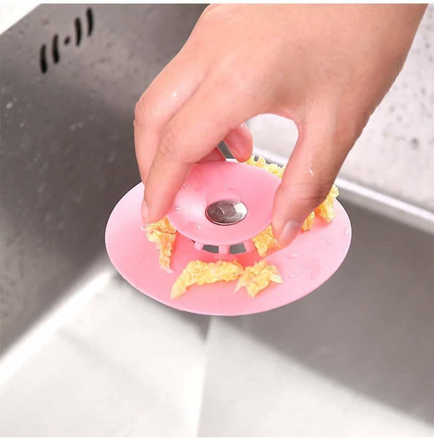 Durable Sink Plug Cute Soft Rubber Easy Use With Chain Anti-leakage Seal  Basin Tool Home Bathtub Stopper Bathroom Kitchen