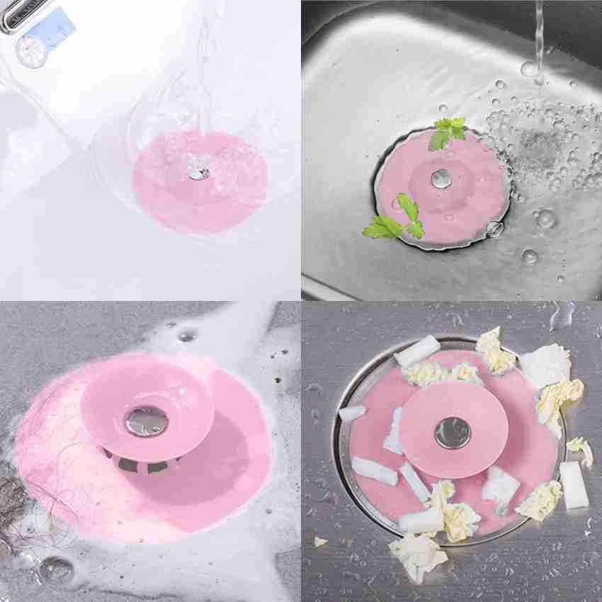 KitchExpo Shower Drain Stopper - Silicone Bathtub Sink Stopper