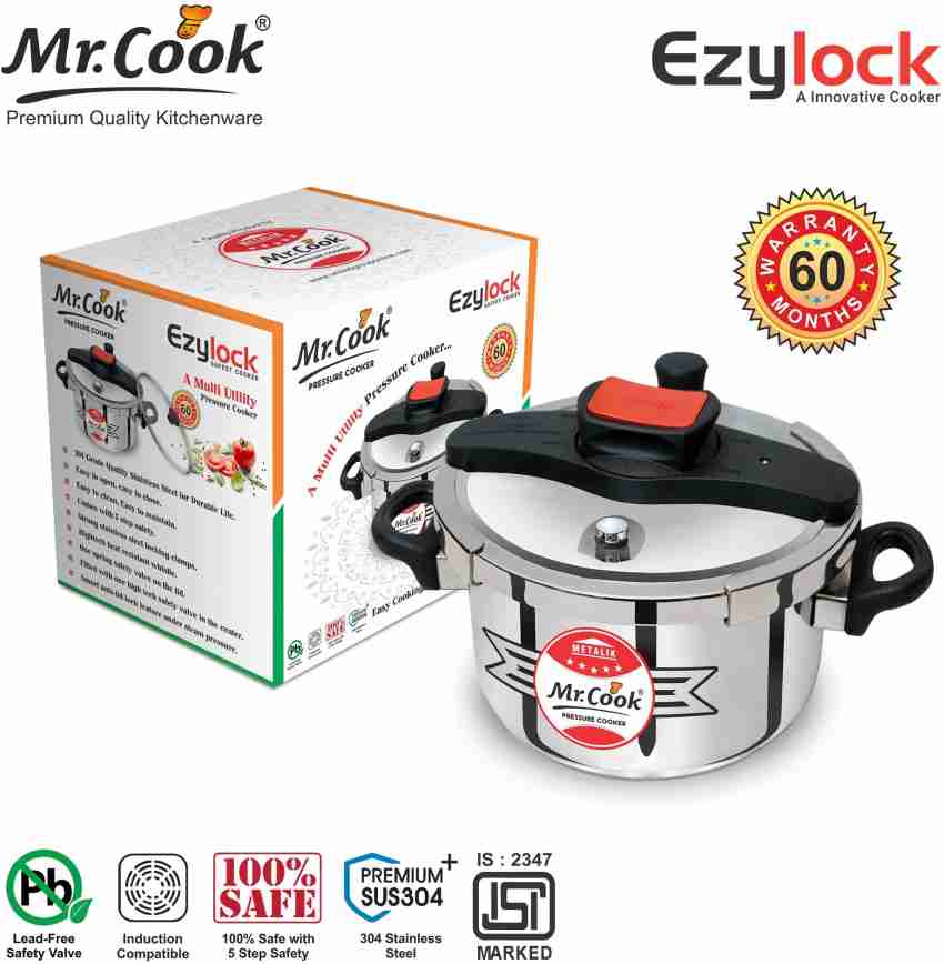 Mr.Cook Ezylock 5 L Induction Bottom Pressure Cooker Price in