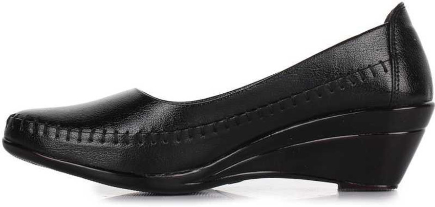 Office black wedges 2025