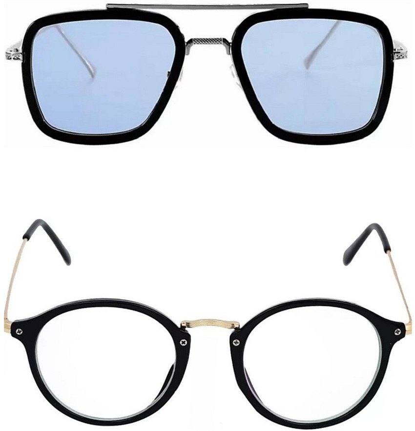 Buy maxx rocks Retro Square Sunglasses Clear Blue For Boys Girls Online Best Prices in India Flipkart