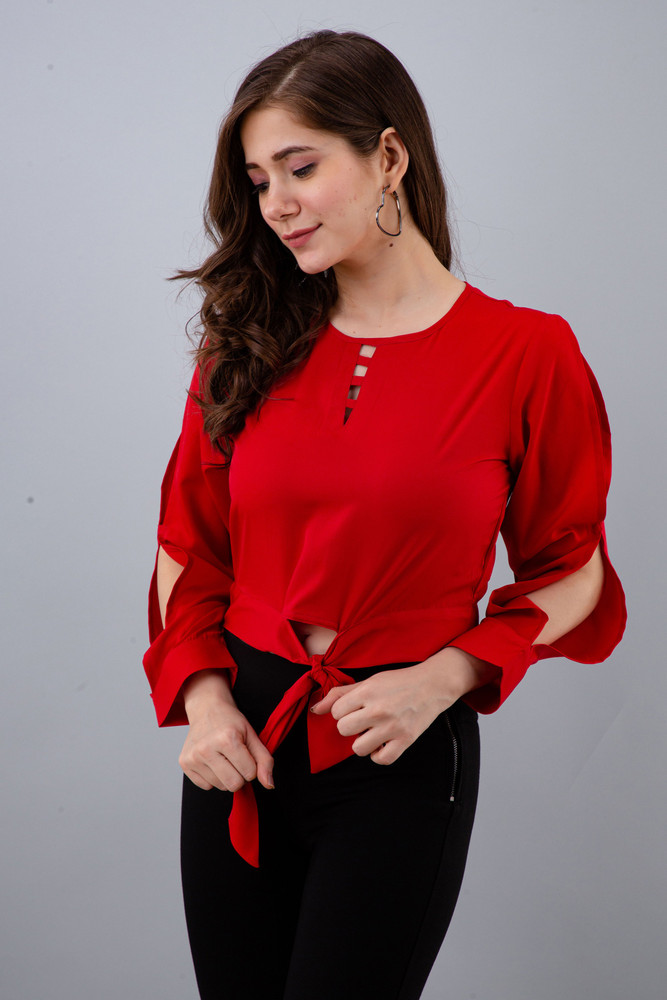 cute red women's tops