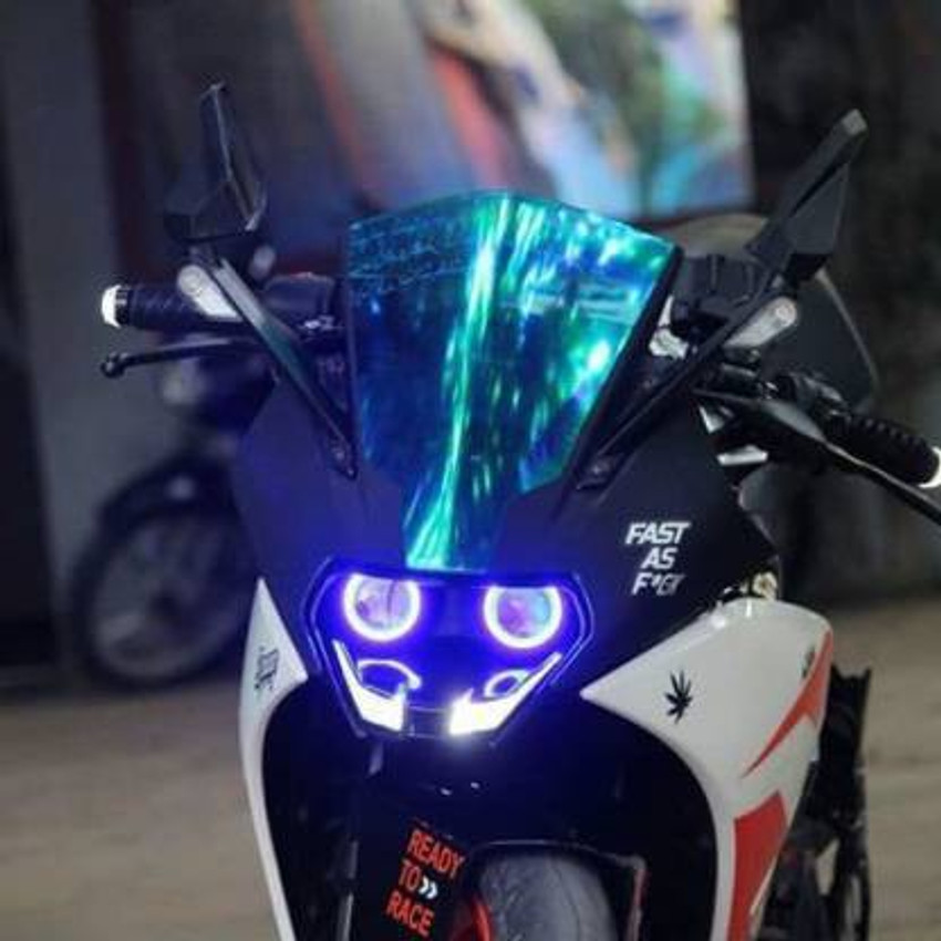 Olsic KTM RC200 390 RING LIGHT DEMON ANGEL EYES BLUE Projector