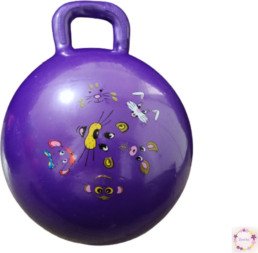Zest4u Hopper Ball Jumping Jungle faces Theme Purple for kids