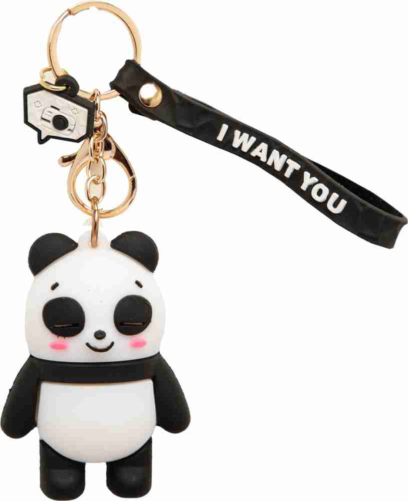 Black slicone rubber Rich panda Silicon Keychain, Packaging Type: Box,  Size: Free Size at best price in Delhi