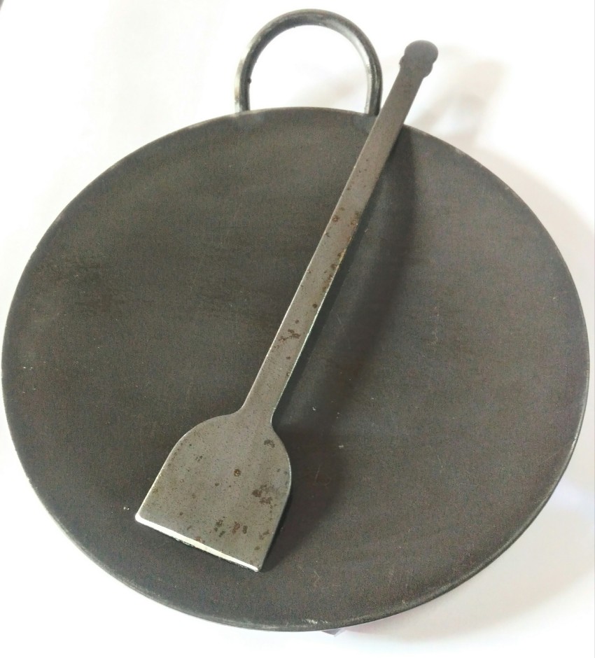  MYNAKSHA Iron Dosa Tawa/Iron Dosa Kallu Cookware/Large