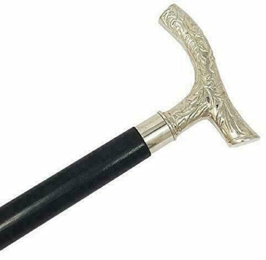 Black Wooden walking stick Nautical hammer brass handle at Rs 1000