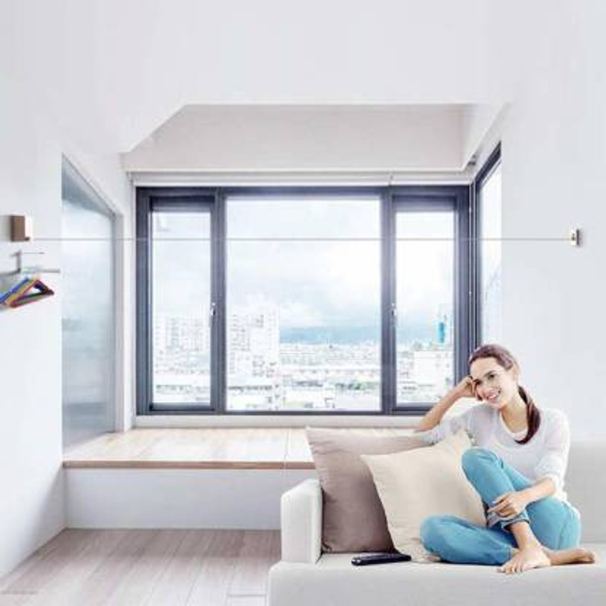 Oxa Wall Hanging Stretch Clothesline Balcony Bathroom Invisible Clothes Line 4.2M Stainless Steel Retractable Clothesline Price in India Buy Oxa Wall Hanging Stretch Clothesline Balcony Bathroom Invis...