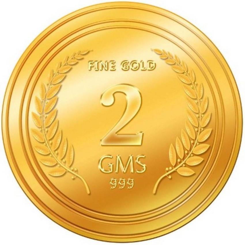 Avsar Avsar 24k 999 2 gm Yellow Gold Coin 24 9999 K 2 g Yellow