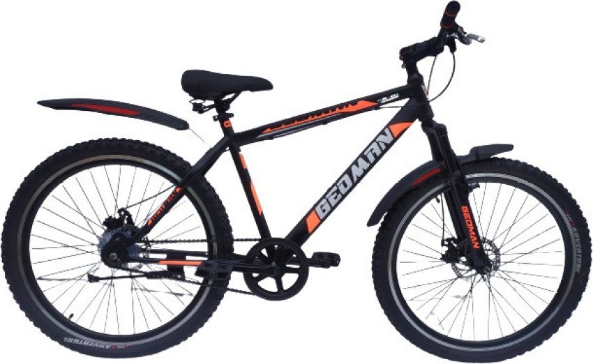 Geoman Ranger Cycle Double Disc Brake Front Shocker Bike Road Racing Bicycle 26 T Hybrid Cycle City Bike Price in India Buy Geoman Ranger Cycle Double Disc Brake Front Shocker Bike Road