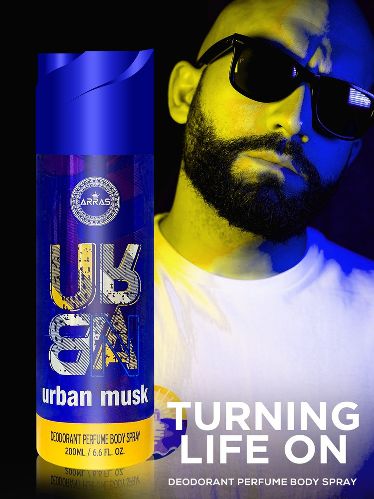 ARRAS Urban Musk Deodrant perfume Body Spray For Men 200ml