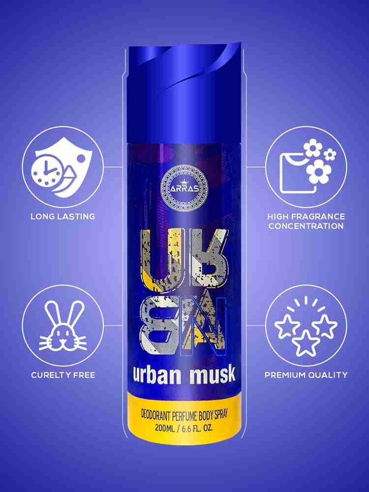 ARRAS Urban Musk Deodrant perfume Body Spray For Men 200ml