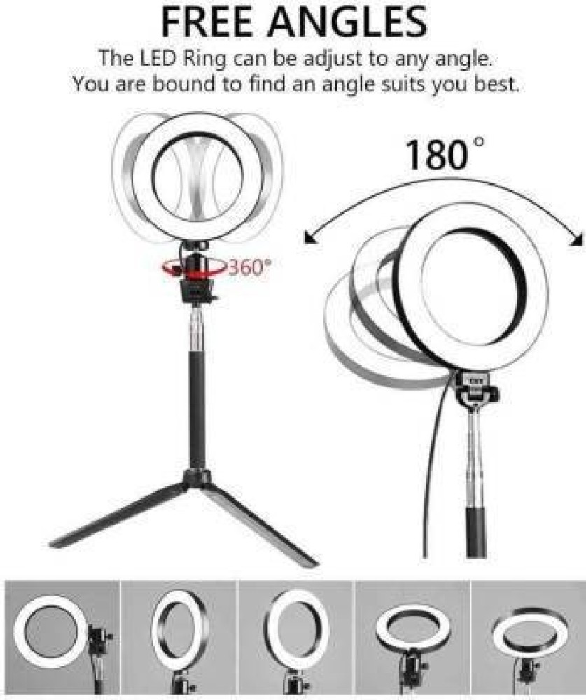 IKZAI 12 inch LED Ring Light with 7 Ft Tripod Stand Combo and Phone Holder  for Tiktok  Reels Photo-shoot Video Live Stream Makeup Videos  vlogging Vigo Video Shooting
