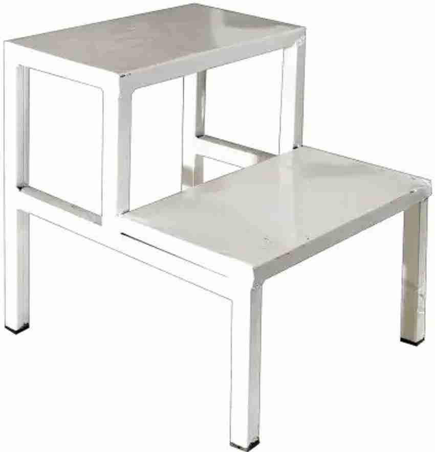 Stepping stool outlet for bed