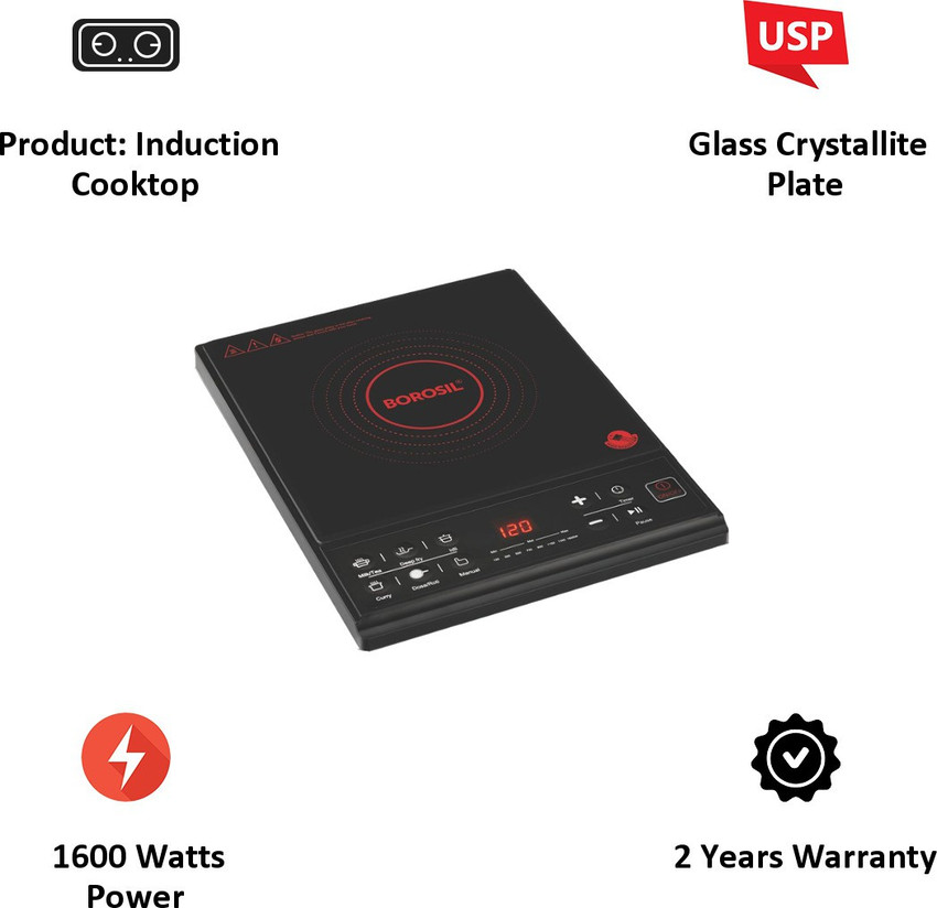 BOROSIL PC23 Induction Cooktop Buy BOROSIL PC23 Induction