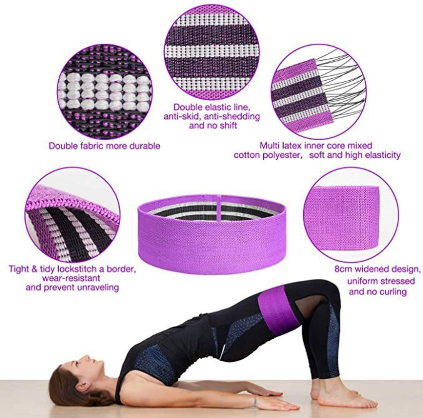 FITNESS BABA Fabric Resistance Loop Hip Band for Hip Legs